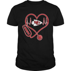 Heartbeat Nurse Love Kansas City Chiefs Shirt